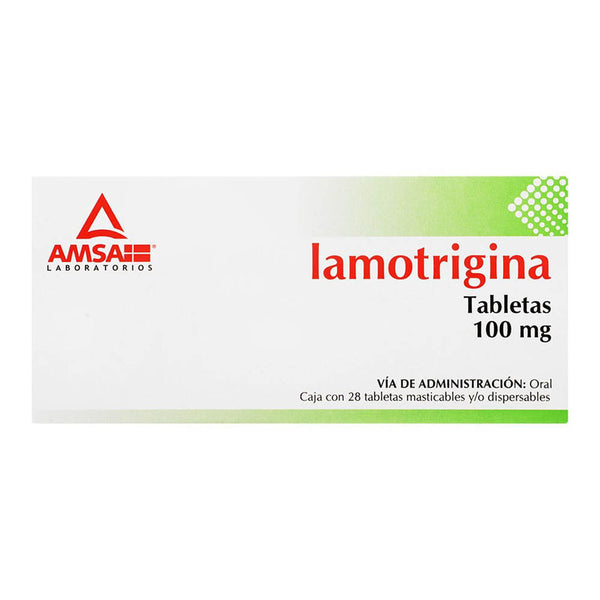 Lamotrigina 100 mg tabletas con 28 (amsa)