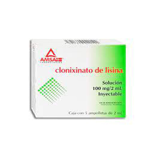 Clonixinato de lisina 100 mg./2 ml. ampolletas con 1(amsa)