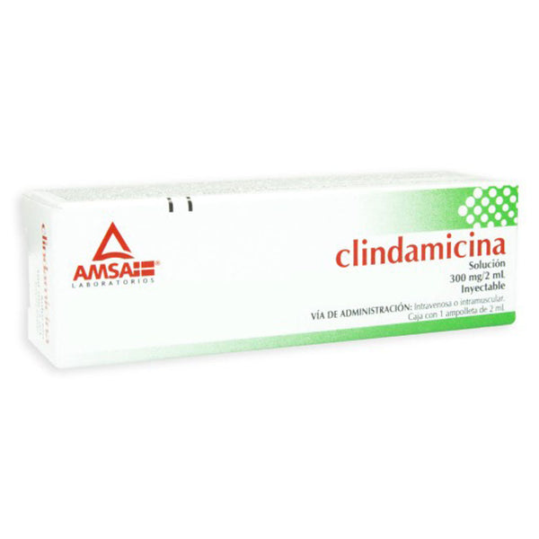 Clindamicina 300 mg inyectables ampolletas con 1(amsa)