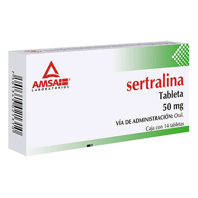 Sertralina 50 mg tabletas con14 (amsa)