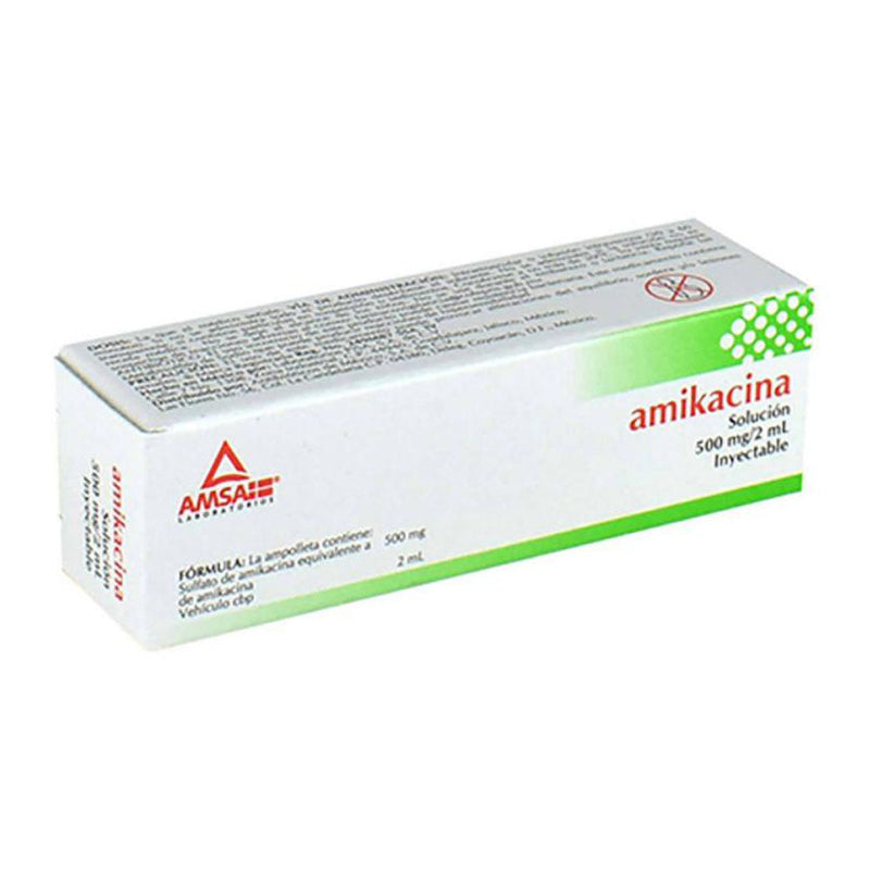Amikacina 500 mg ampolletas con 1(amsa) *a