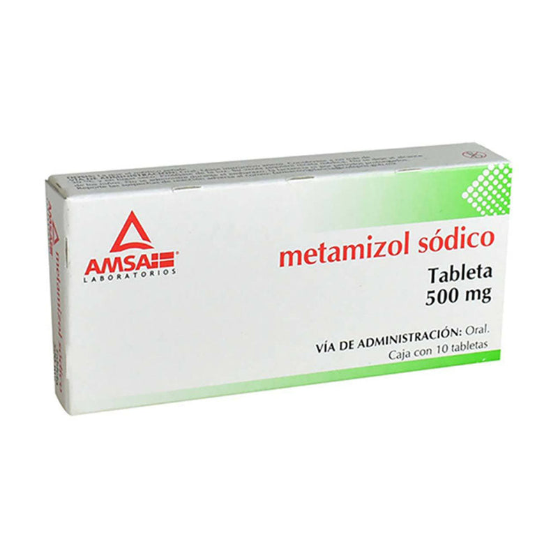 Metamizol 500 mg tabletas con 10 (amsa)