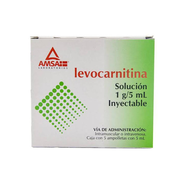 LEVOCARNITINA INY 1GR/5ML AMP C/1 (AMSA)