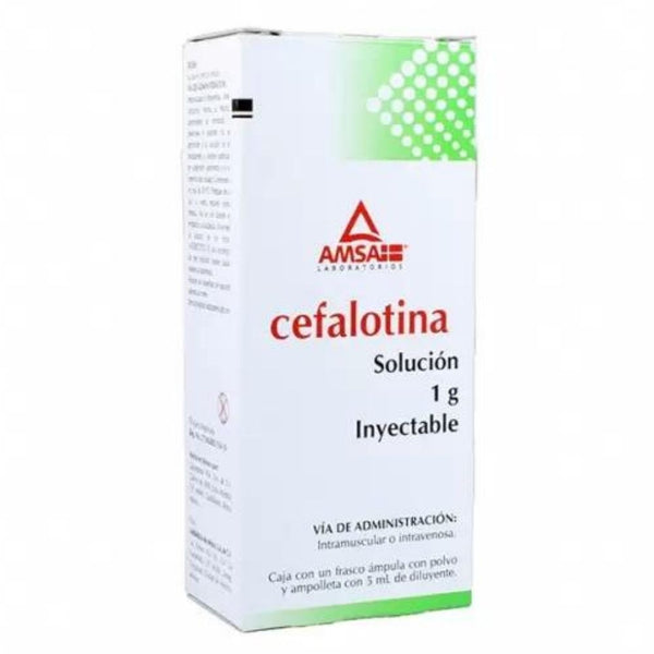 Cefalotina inyectables 1gr ampolletas con1