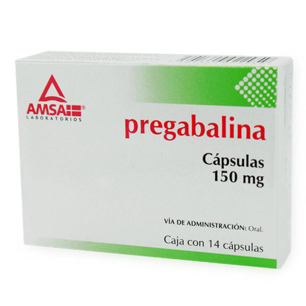 Pregabalina 150 mg tabletas con 14 (amsa)