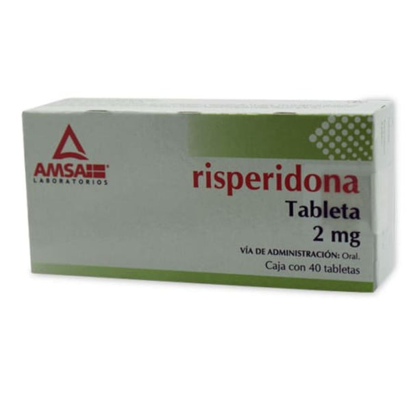 Risperidona 2 mg tabletas con 40 (amsa)