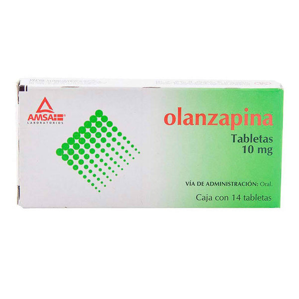 Olanzapina 10 mg tabletas con 14 (amsa)