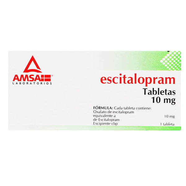 Escitalopram 10mg tabletas con 14 (amsa)