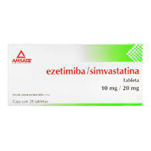 Ezetimiba/simvastatina 10/20 mg tabletas /28 (amsa)