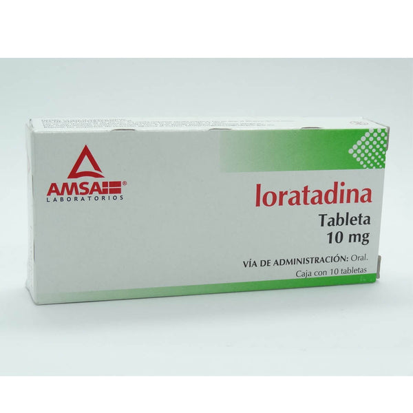 Loratadina 10mg tabletas con 10 (amsa)