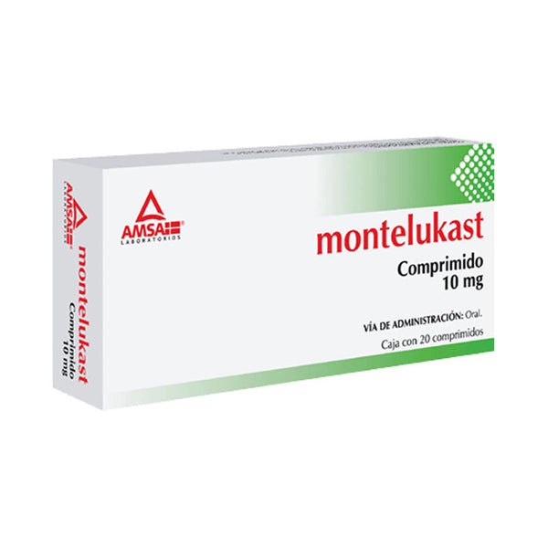 Montelukast 10mg comprimidos con 20 (amsa)