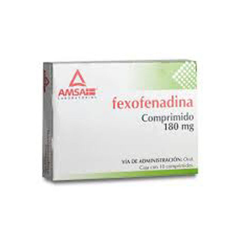 Fexofenadina 180mg comprimidos con 10 (amsa)
