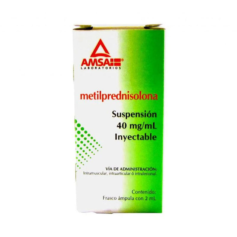Metilprednisolucionona inyectables 40 mg ampolletas con 1(amsa)
