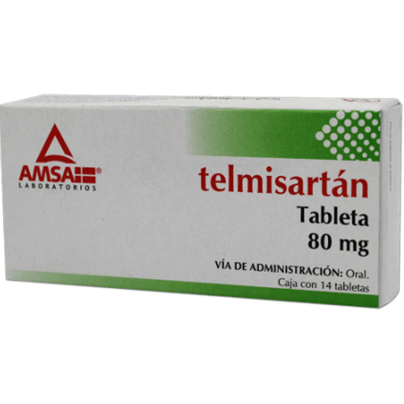 Telmisartan 80 mg tabletas con 14 (amsa)