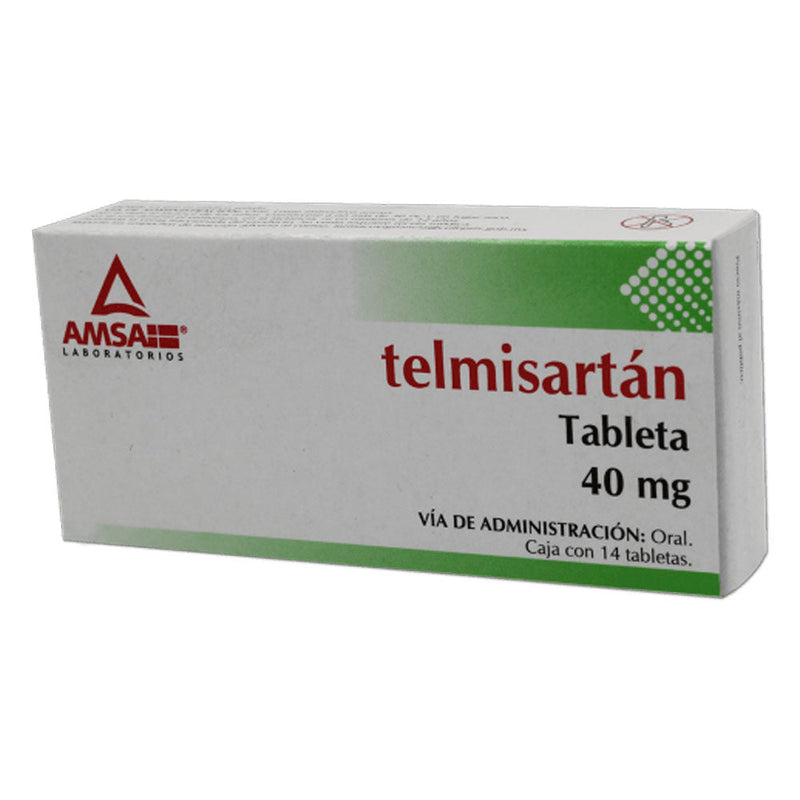 Telmisartan 40mg tabletas con 14 (amsa)