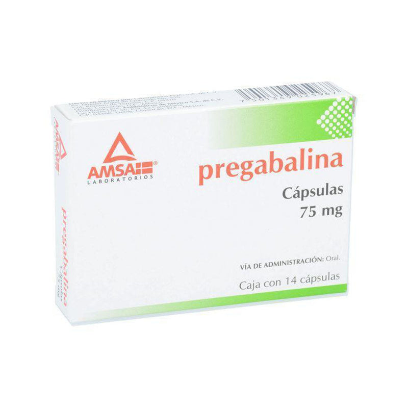 Pregabalina 75 mg tabletas con 14 (amsa)