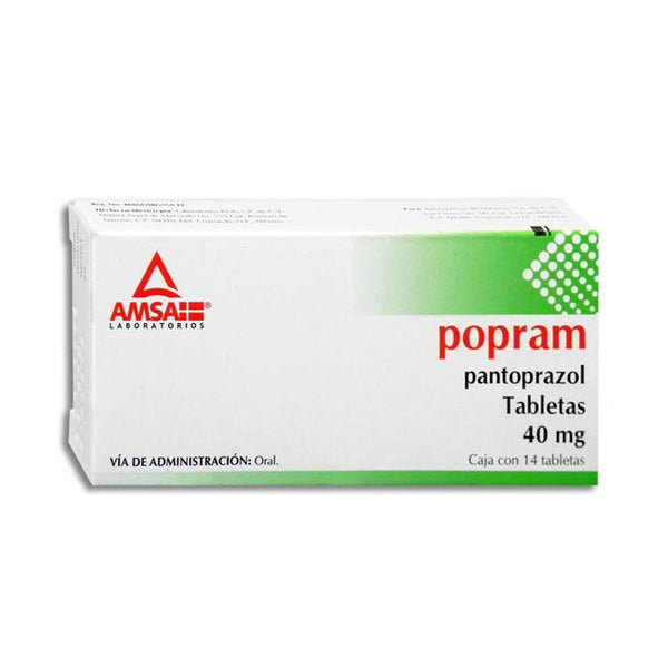 Pantoprazol 40 mg tabletas con 14 (propram)