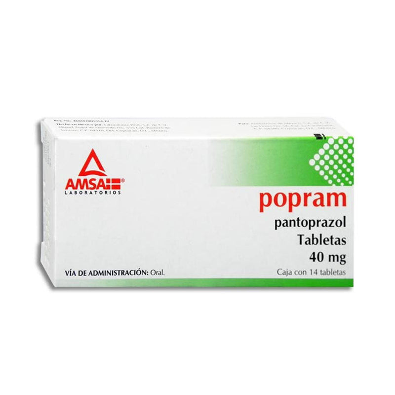 Pantoprazol 40 mg tabletas con 14 (propram)