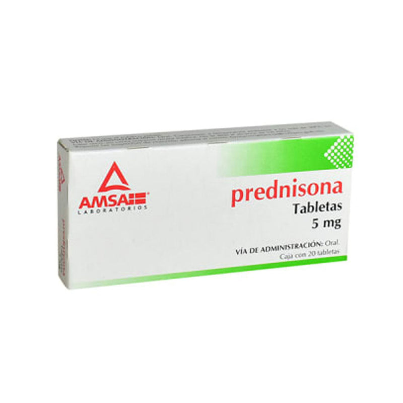 Prednisona 5 mg tabletas con 20 (amsa)