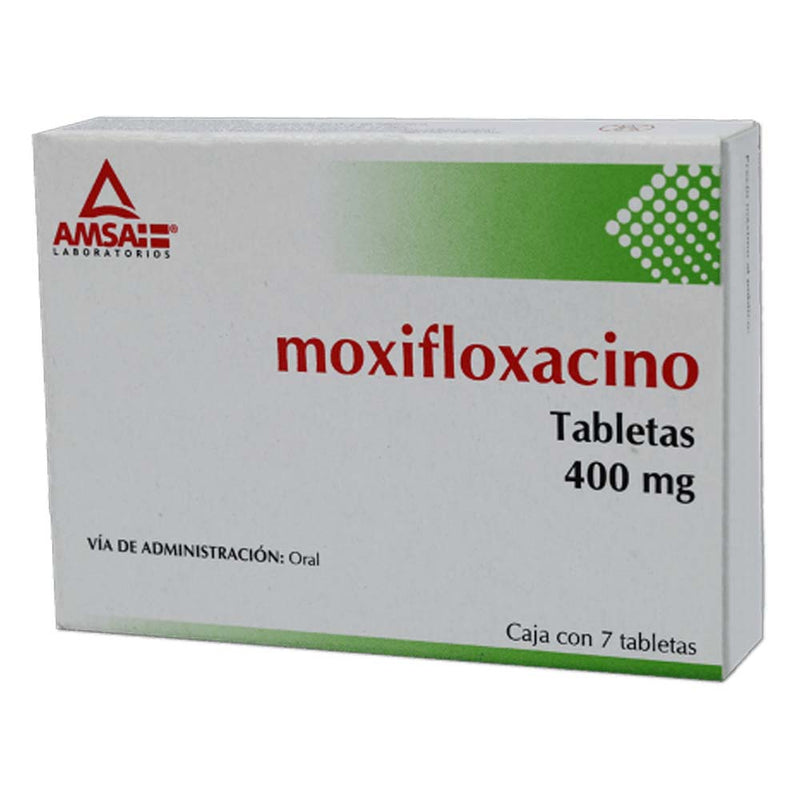 Moxifloxacino 400 mg tabletas con7 (amsa)