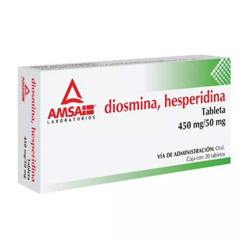 Diosmina heridina 20 tabletas 45