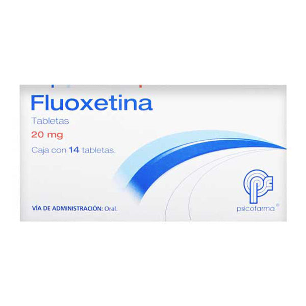 Fluoxetina 20 mg. tabletas con 14 (psicofarma)