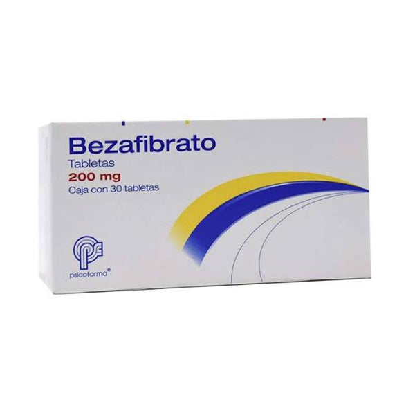 Bezafibrato 200 mg. tabletas con 30 (psicofarma)
