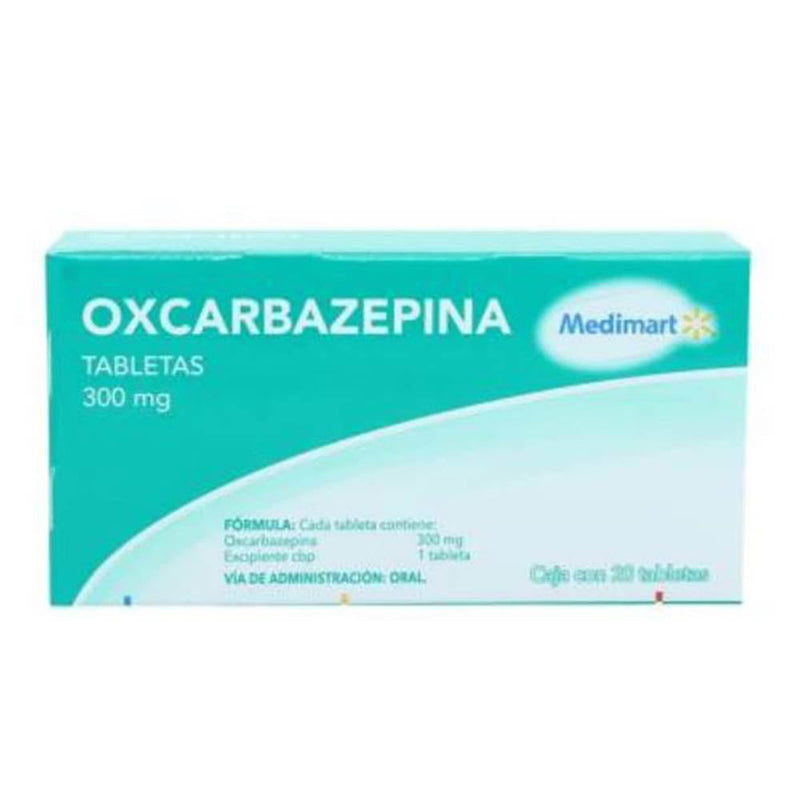 Oxcarbazepina 300 mg tabletas con 20 (psicofarma)