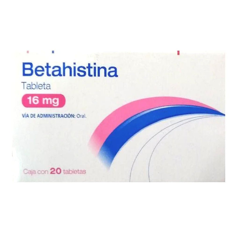Betahistina 16 mg tabletas con 20 (psicofarma)