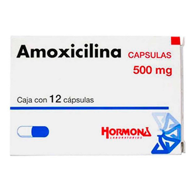 Amoxicilina 500 mg. capsulas con 12