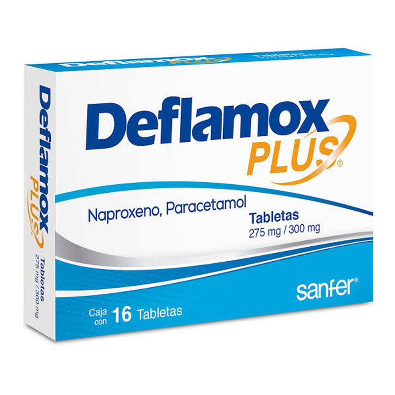 Deflamox us 16 tabletas 275/300m