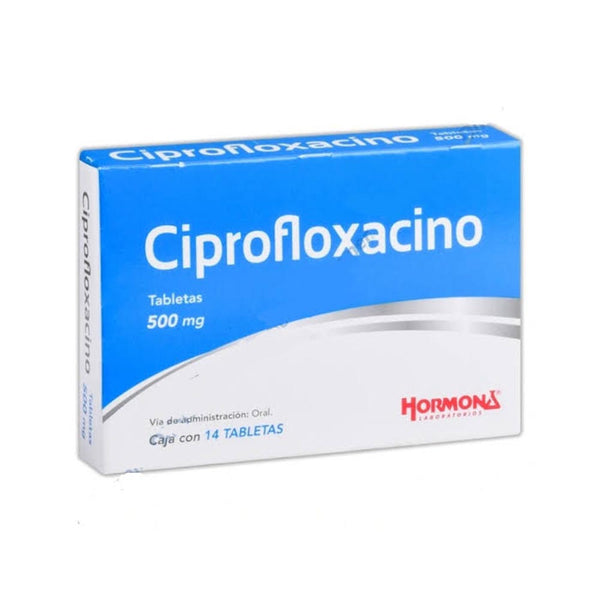 Ciprofloxacino 500 mg. tabletas con14