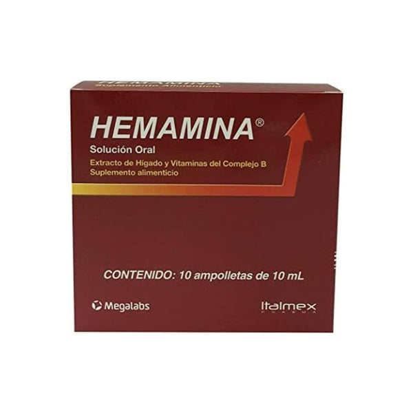 Hemamina solucion oral 10 frascos 10ml