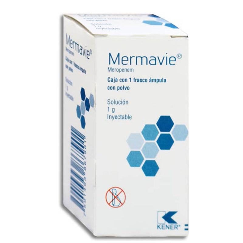 Meropenem inyectables 1 gr ampolletas con 1(kener)