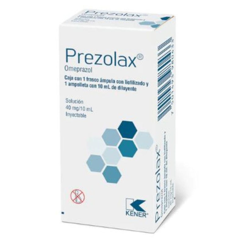 Prezolax 40mg/10ml frasco ampolletas (omeprazol)