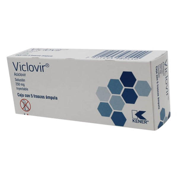 Aciclovir inyectableseccion 250 mg amg con5 (viclovir)