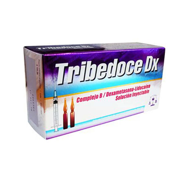 Tiamina-piridoxina-cianocobalamina-lidocaina 100mg/100mg/5mg/30mg ampolletas con 3 (tribedoce dx)