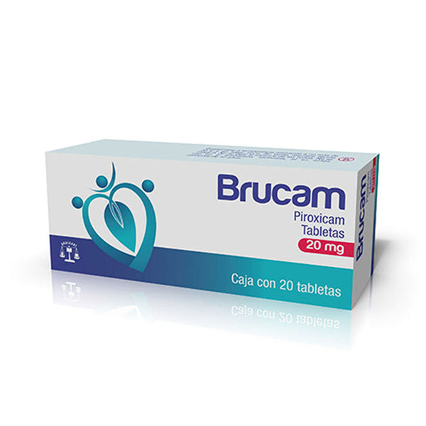 Piroxicam 20 mg. tabletas con 20 (brucam)