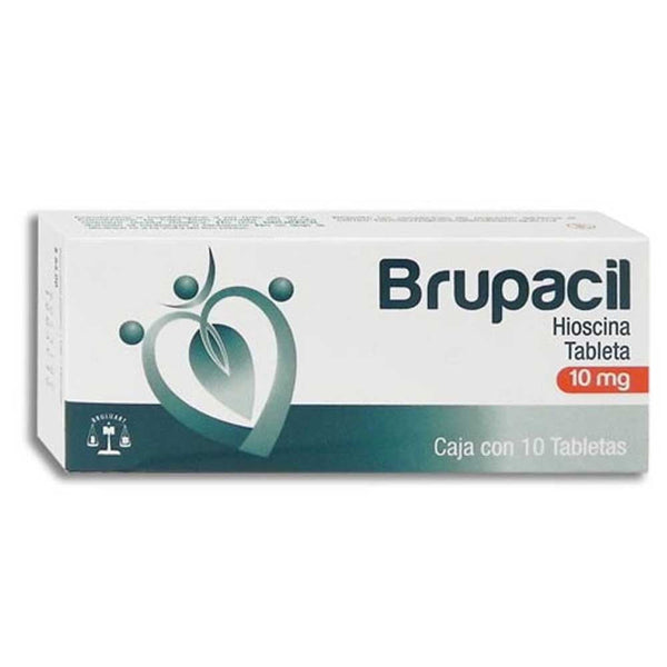Butilhioscina 10 mg tabletas con 10 (brupacil)