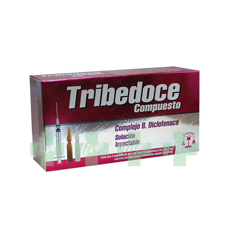 Diclofenaco-comprimidos b1-b6-b12 ampolletas con 3 (tribedoce comprimidos)
