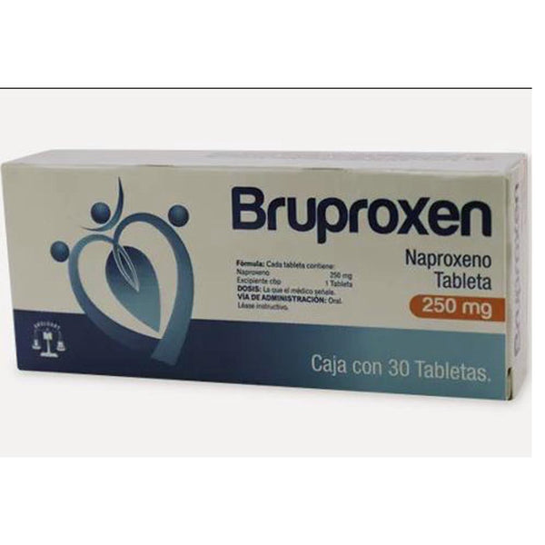 Naproxeno 250 mg. tabletas con 30 (bruproxen)