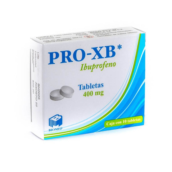 Ibuprofeno 400 mg. tabletas con 10 (pro xb)