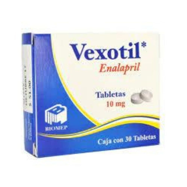 Enalapril 10 mg. tabletas con 30 (vexotil)