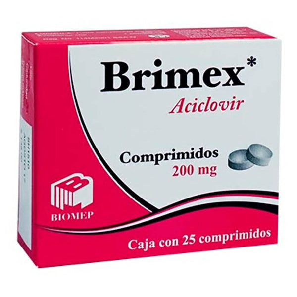 Aciclovir 200mg tabletas con 25 (brimex)