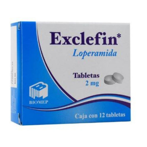 Loperamida 2 mg. tabletas con 12 (exclefin)