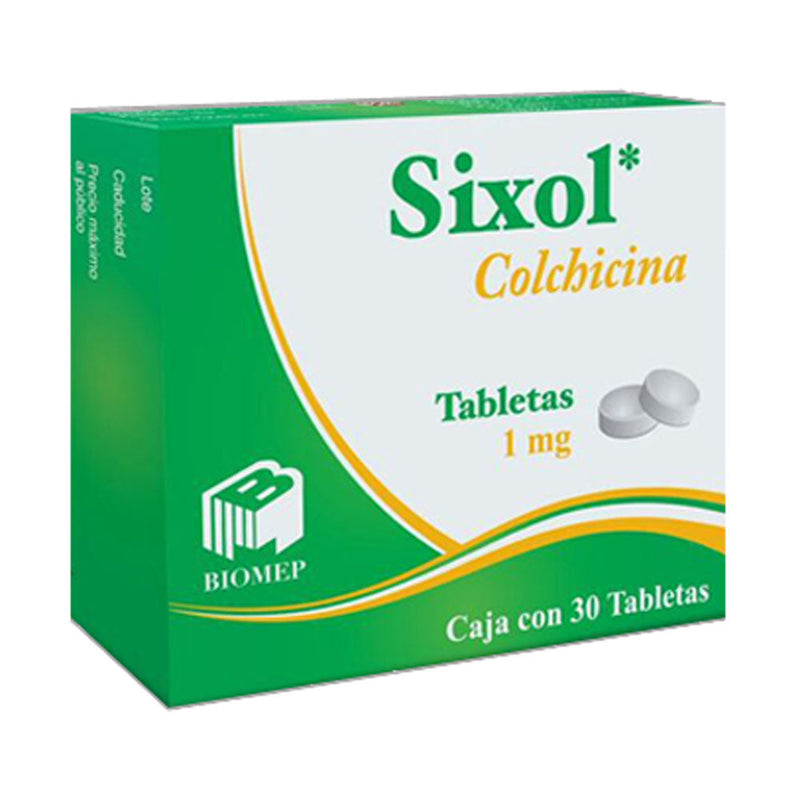 Colchicina 1 mg. tabletas con 30 (sixol)