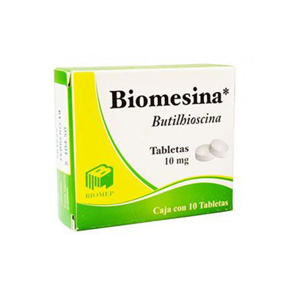 Butilhioscina 10 mg. grageas con 10 (biomesina)