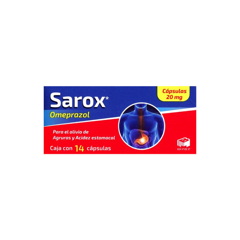 Sarox con14 capsulas 20 mg