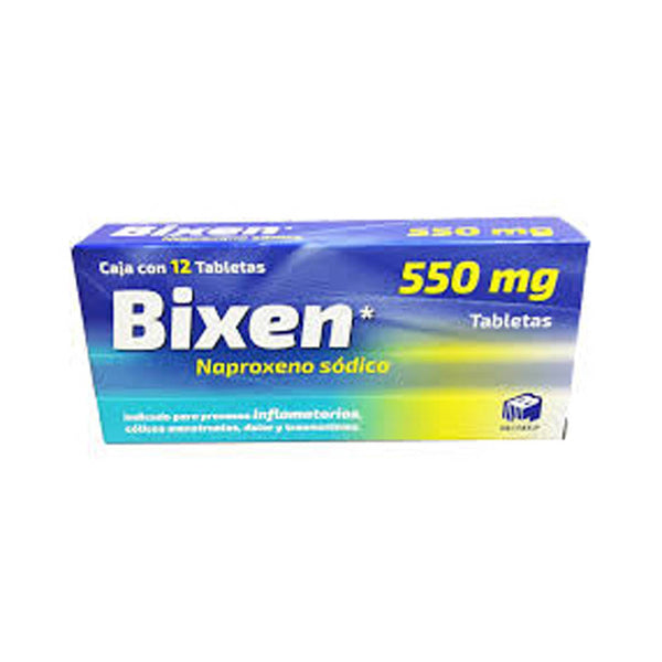 Naproxeno 550 mg tabletas con 12 (bixen)