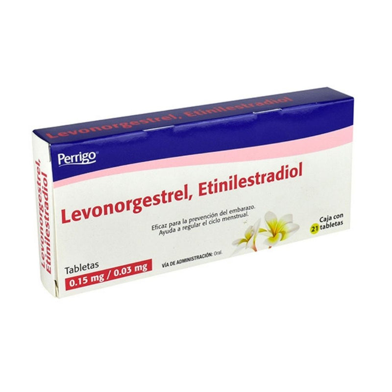 Levonorgestrel-etinilestradiol 0.15/0.03 mg tabletas con 21 (quifa)